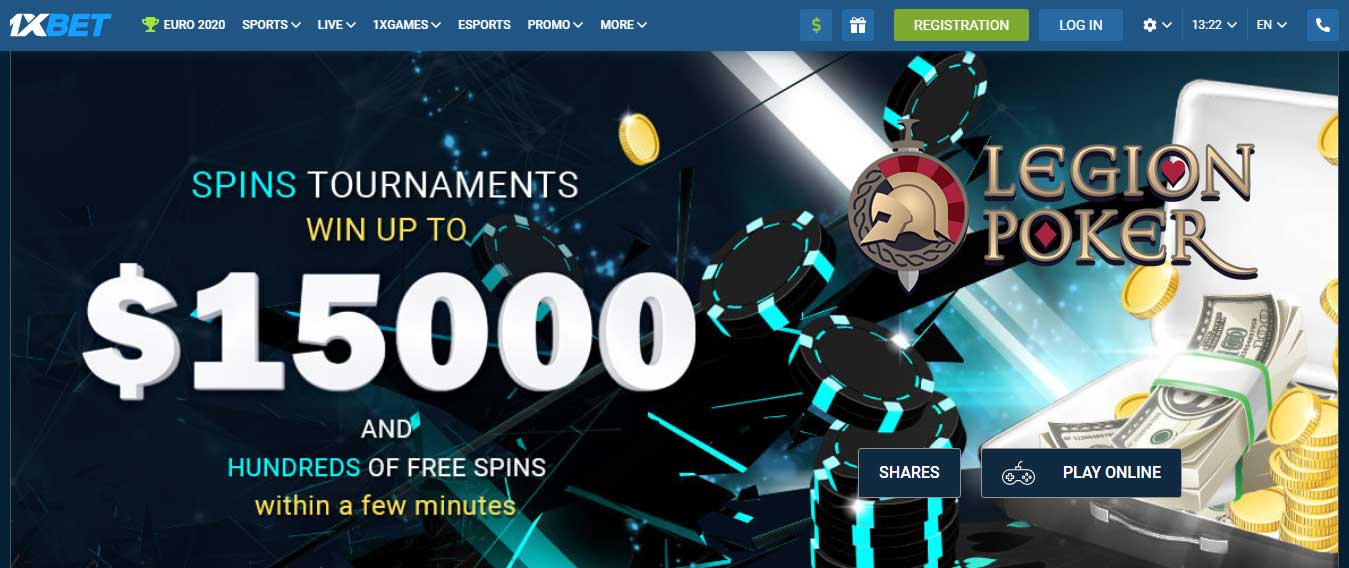 1xbet Review - Poker