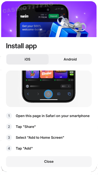 1win App for iOS Users