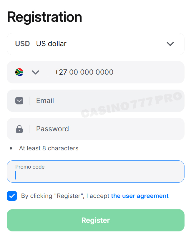 1win Casino Account Sign up
