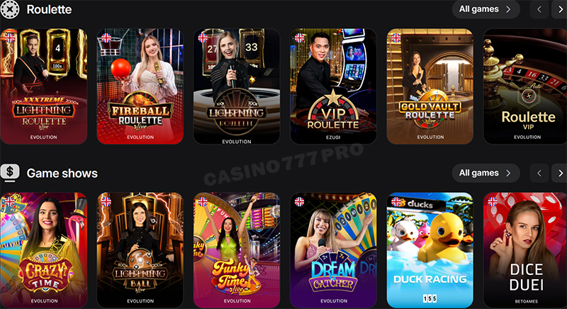 1win Table Games and Live Dealer Games