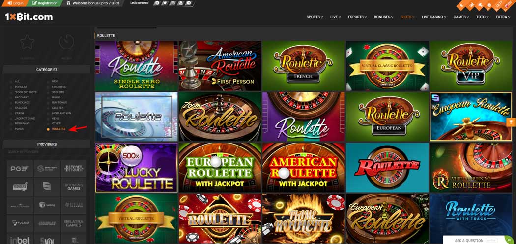 1xBit Roulette where to find games