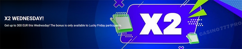 1xBet x2 Wednesday Promotion