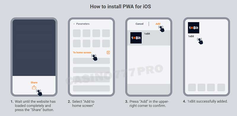 1xBit App for iOS Devices