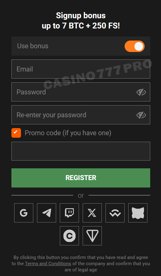 1xbit Sign Up and Log In