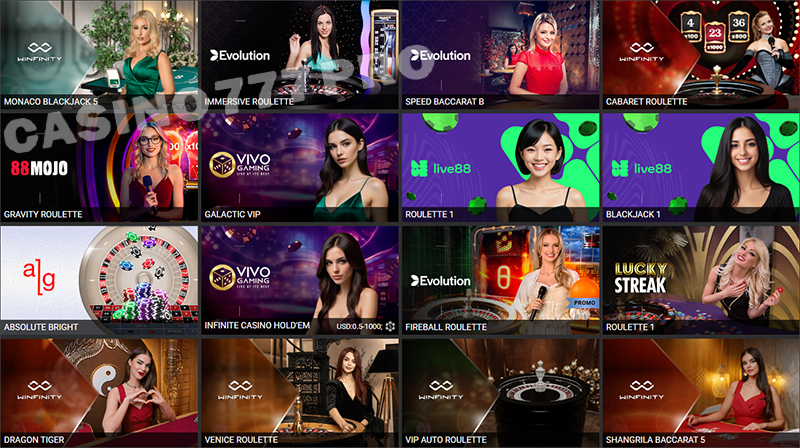 1xbit Live Casino Games