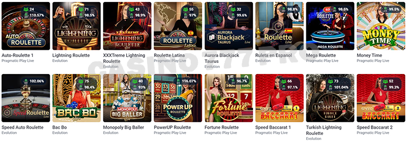 20Bet Live Casino Games