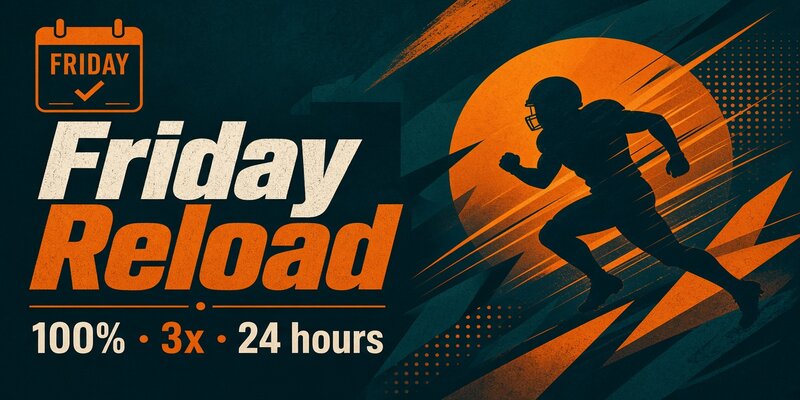 22Bet Friday Reload sports bonus with 24-hour window