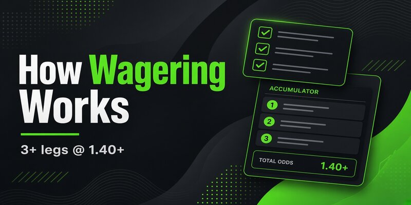 22Bet wagering rules for sports accumulators and casino playthrough