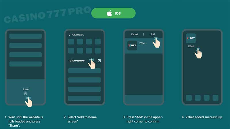 22Bet App for iOS Devices