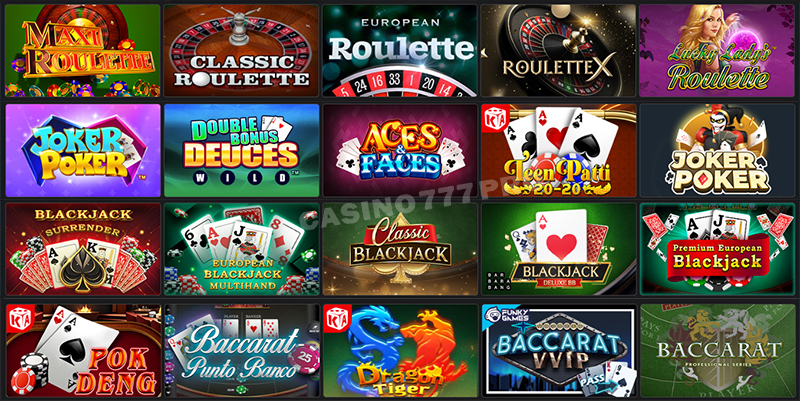 888starz Table Games