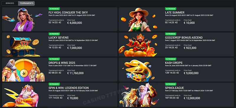 888starz Tournaments 