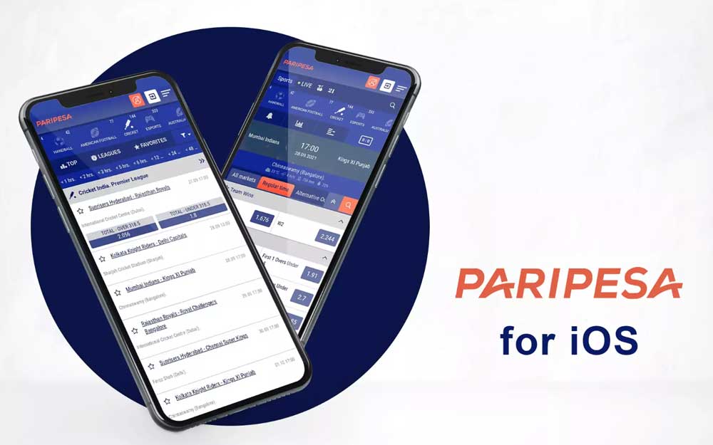 Paripesa mobile iOS App