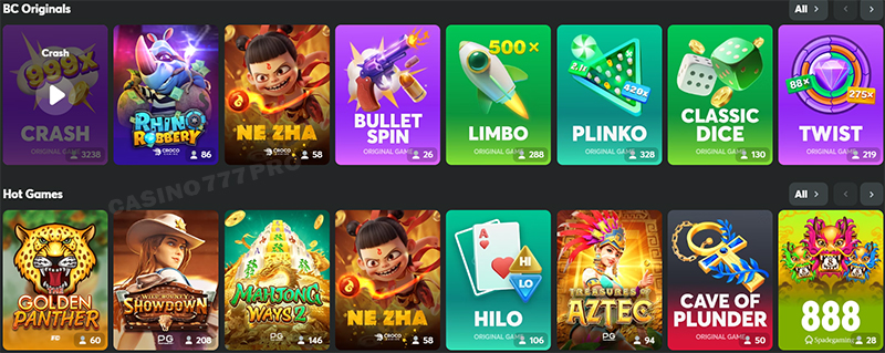 BC Game Casino Games and Sports Betting