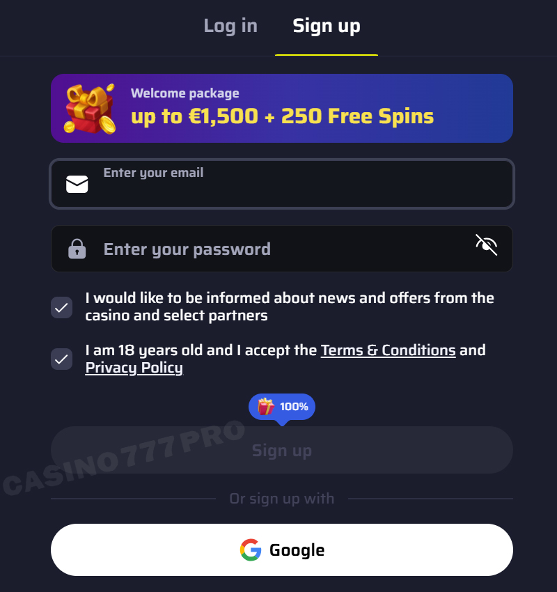 BDMBet Casino Account Sign up