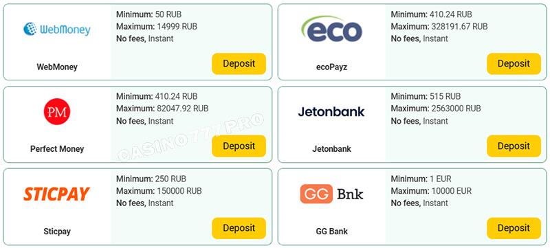 Betwinner Payment Methods