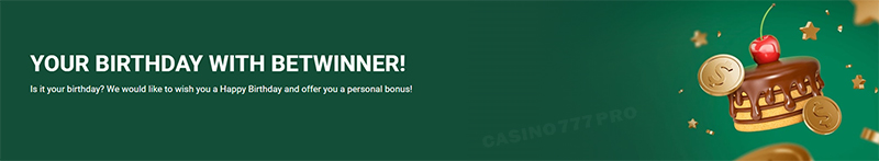 Betwinner Birthday Bonus