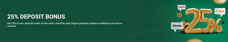 Betwinner 25% Deposit Bonus 