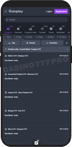 Coinplay Mobile Sports Betting Options