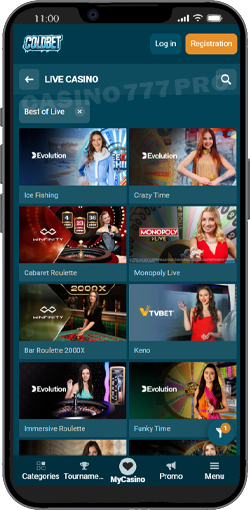 Coldbet Mobile Version