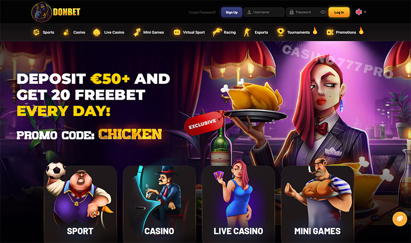 Donbet Website Design and User Experience