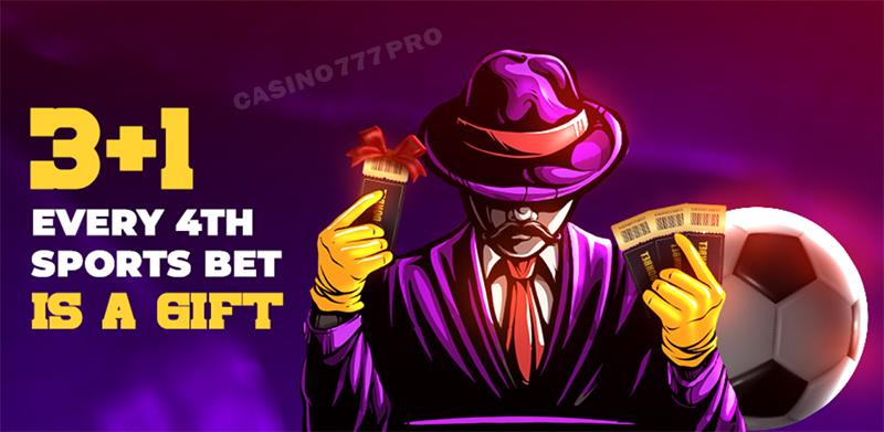Donbet 3+1 Free Bet