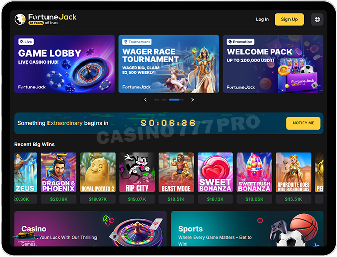 Fortunejack Mobile Casino Website