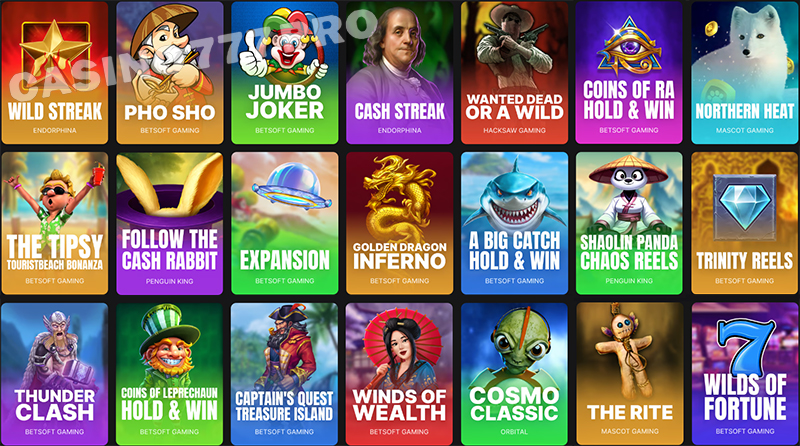 Fortunejack Slot Games