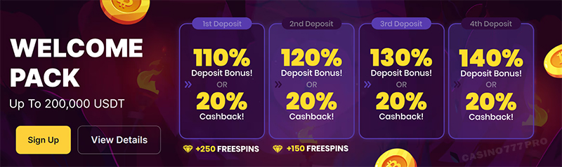 Fortunejack Casino Welcome Package