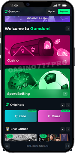 Gamdom Mobile App for Android