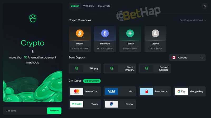 Gamdom Mobile Payment Options