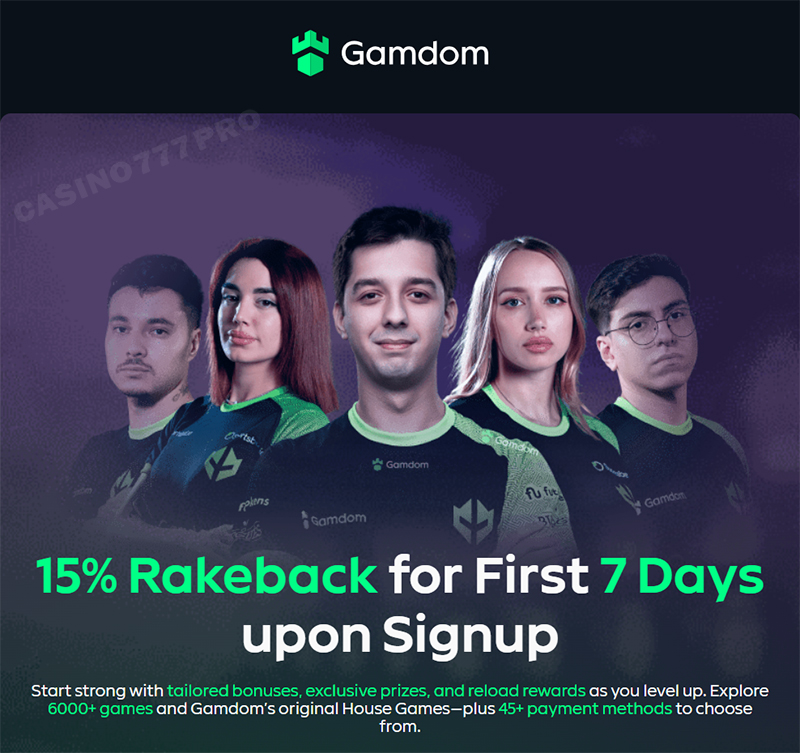 Gamdom Welcome Bonus