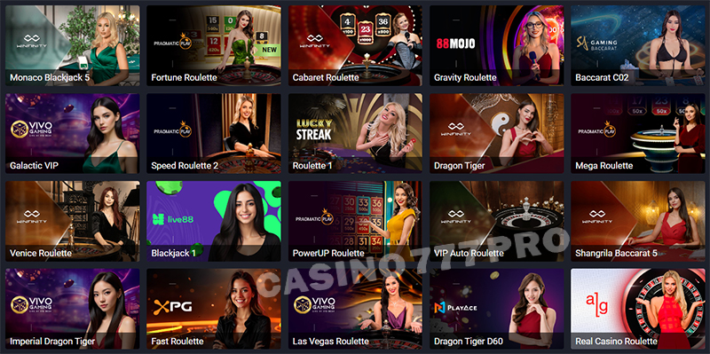 JVSpin Live Casino Games