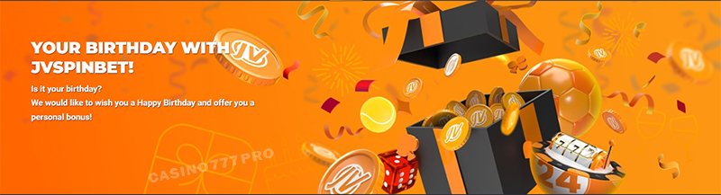 JV Spin Birthday Bonus