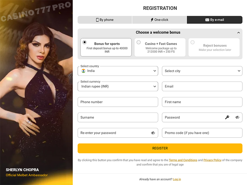 Melbet Account Sign Up and Log In