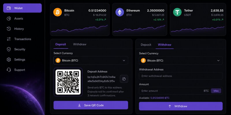 Moon.com Deposits and Withdrawals