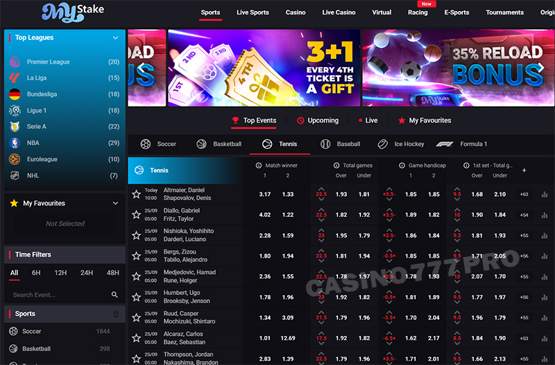 Mystake Sports Betting on Mobile