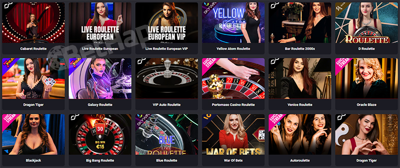 MyStake Casino Section Live Casino Games