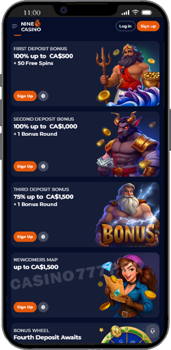 Features We Love of Nine Casino Mobile Experience