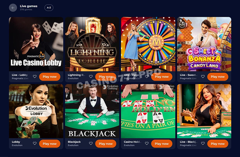 Nine Casino Live Casino