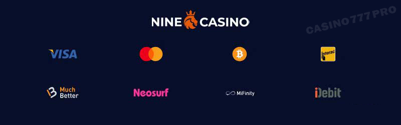 Ninecasino Payment Options