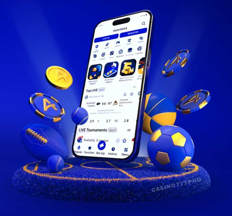 Official Paripesa Website on Mobile Browser
