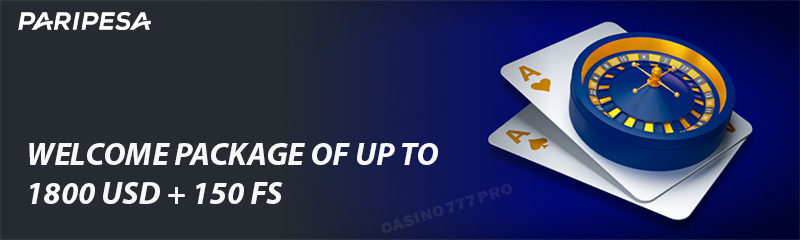 Paripesa Casino Welcome Bonus