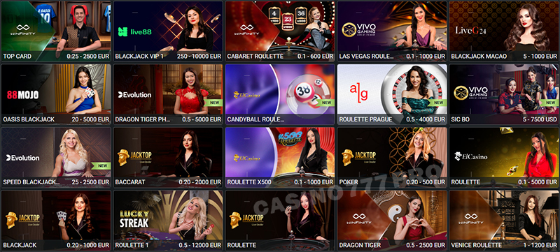 Planbet Live Casino Games