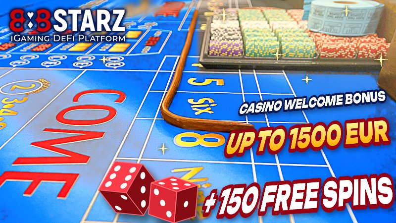 888Starz Casino Welcome Bonus - Up to 1500 EUR + 150 FS