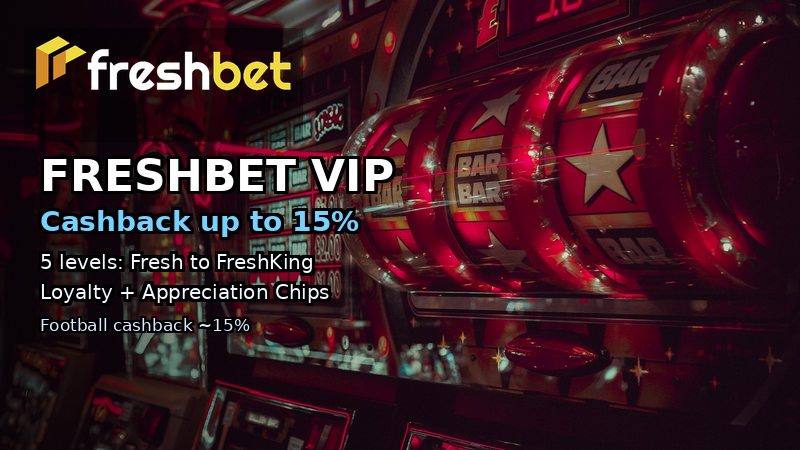 FreshBet VIP Cashback up to 15%