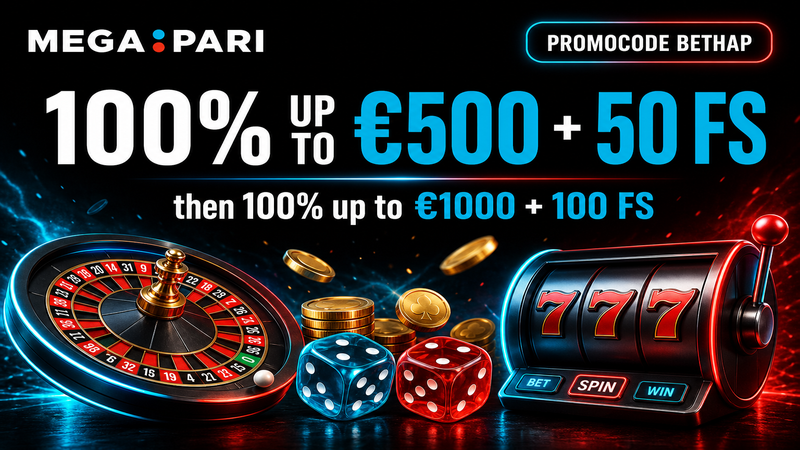 Megapari Casino Welcome Bonus - 1500 EUR + 150 FS