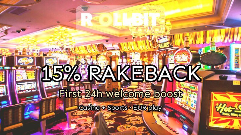 Rollbit Welcome Rakeback - 15% Boost for 24 Hours