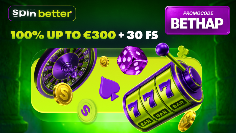 SpinBetter Casino Welcome Bonus - 1500 EUR + 150 FS