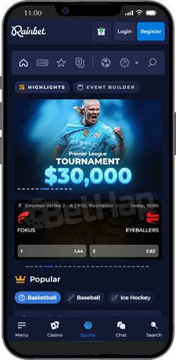 More about the Rainbet mobile website