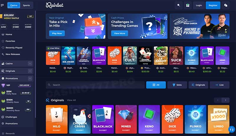 Rainbet Game Library